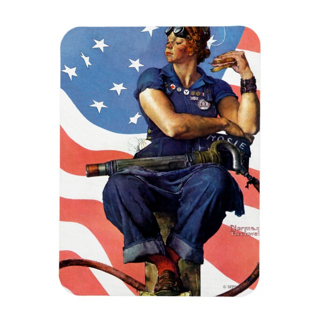 Magnet Flexible Rosie the Riveter (Vertical)