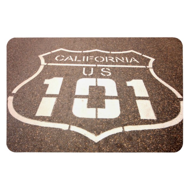 Magnet Flexible Route 101 Californie-États-Unis (Horizontal)