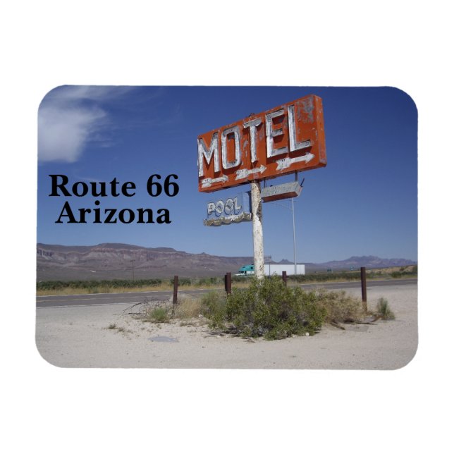 Magnet Flexible Route 66 L'aimant de la rue principale de l'Amériq (Horizontal)