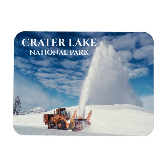 Magnet Flexible Route de déneigement, parc national du lac Crater (Horizontal)