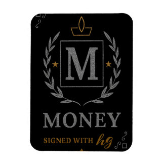 Magnet Flexible "Royal NMKY Emblem – Monogram M Crest Design"