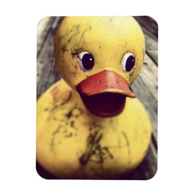 Magnet Flexible Rubber Jaune Ducky a besoin d'un bain ! (Vertical)