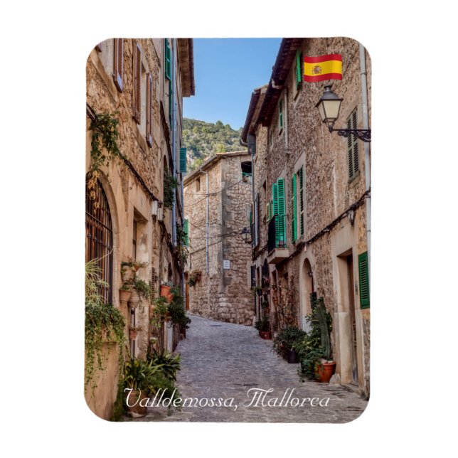 Magnet Flexible Rue étroite du village de Valldemossa - Majorque (Vertical)