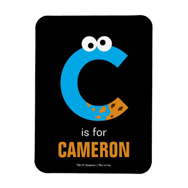 Magnet Flexible Rue Sésame | C est pour Cookie Monster (Vertical)