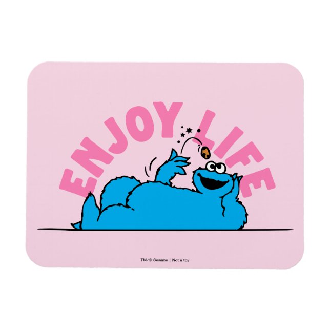 Magnet Flexible Rue Sésame | Cookies Monster Enjoy Life (Horizontal)