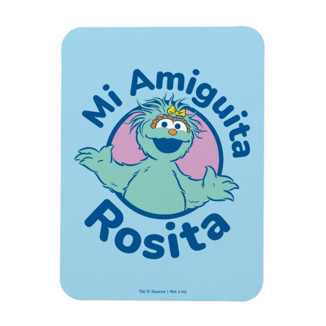 Magnet Flexible Rue Sésame | Mi Amiguita Rosita (Vertical)