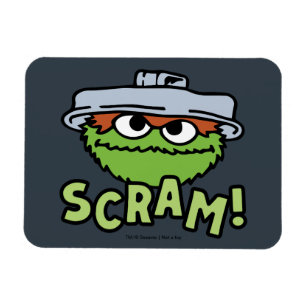 Magnet Flexible Rue Sésame   Oscar the Grouch Scram!