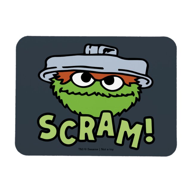 Magnet Flexible Rue Sésame | Oscar the Grouch Scram! (Horizontal)
