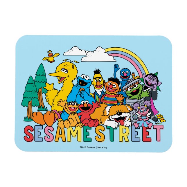 Magnet Flexible Rue Sésame | Rainbow Wave (Horizontal)