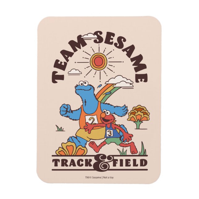 Magnet Flexible Rue Sésame | Team Sesame Track & Field (Vertical)