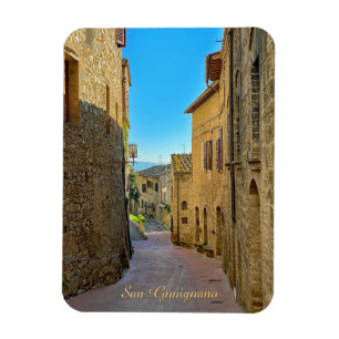 Magnet Flexible Rues de San Gimignano Photo aimant flexible