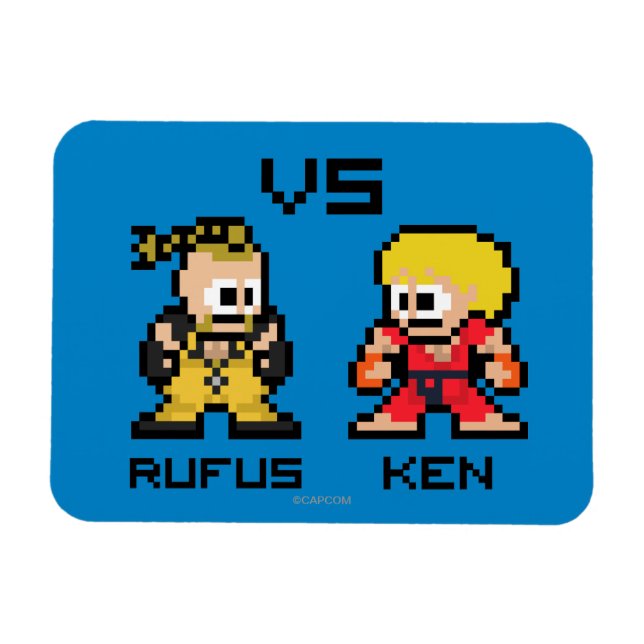 Magnet Flexible Rufus VS Ken 8 bits (Horizontal)