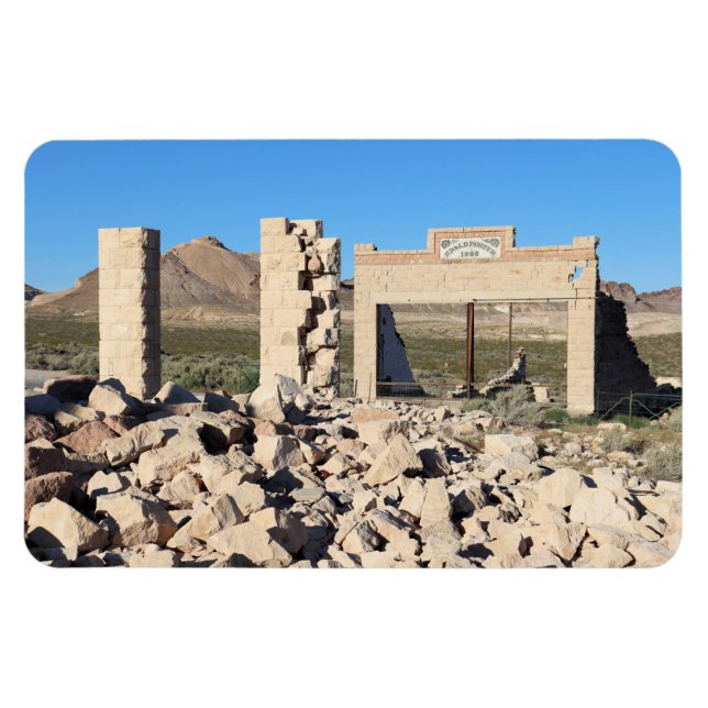 Magnet Flexible Ruines à Rhyolite Ghost Town, Nevada (Horizontal)