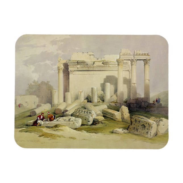 Magnet Flexible Ruines du Portico oriental du Temple de Baal (Horizontal)