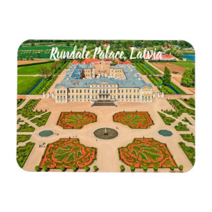 Magnet Flexible Rundāle Palace Lettonie stylisé