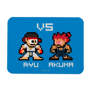 Magnet Flexible Ryu VS Akuma 8 bits