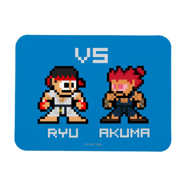 Magnet Flexible Ryu VS Akuma 8 bits (Horizontal)
