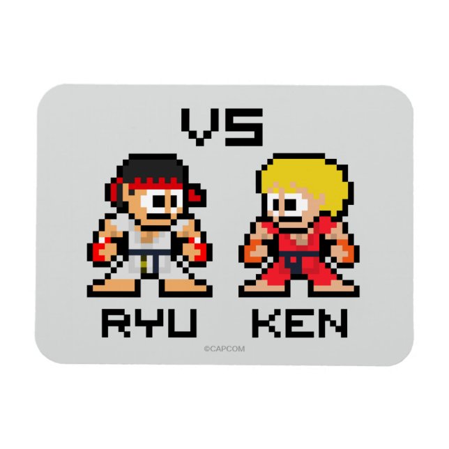 Magnet Flexible Ryu VS Ken 8 bits (Horizontal)