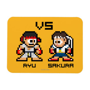 Magnet Flexible Ryu VS Sakura 8 bits