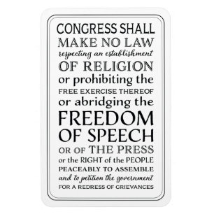 Magnet Flexible Sachez vos droites de premier amendement