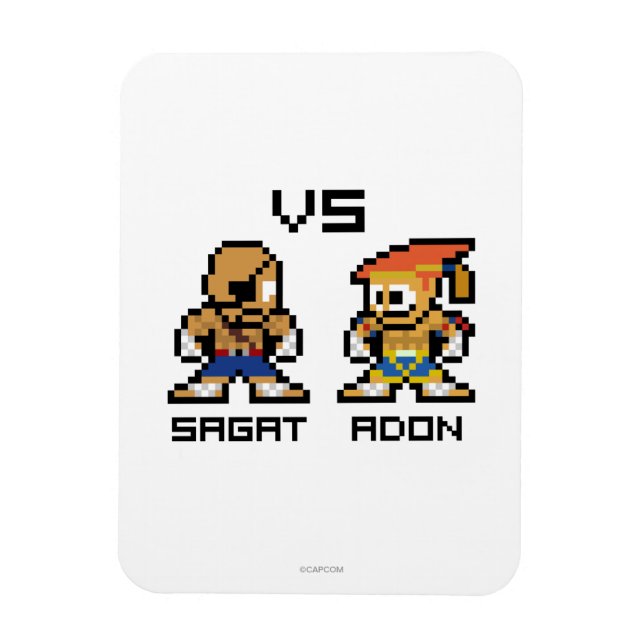 Magnet Flexible Sagat VS Adon 8 bits (Vertical)