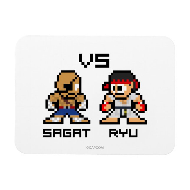 Magnet Flexible Sagat VS Ryu 8 bits (Horizontal)