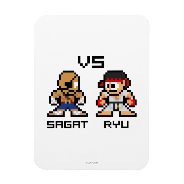 Magnet Flexible Sagat VS Ryu 8 bits (Vertical)