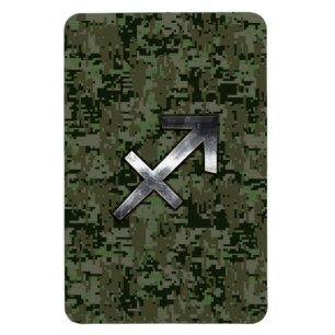 Magnet Flexible Sagittaire d'argent Zodiac Woodland Camion numériq