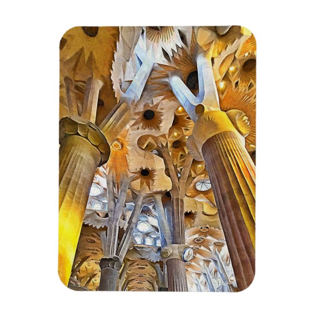 Magnet Flexible Sagrada Familia. Intérieur. Vue 16. (Vertical)