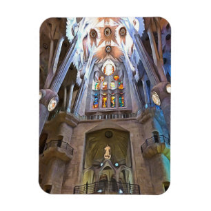 Magnet Flexible Sagrada Familia. Intérieur. Vue 25.