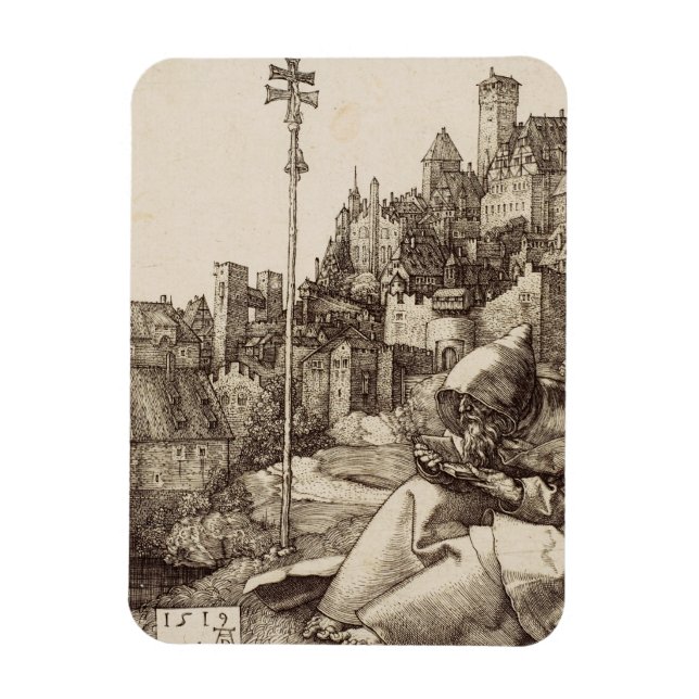 Magnet Flexible Saint Antoine lisant par Albrecht Dürer (Vertical)