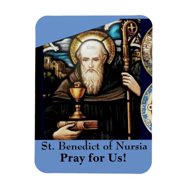 Magnet Flexible Saint Benoît de Nursia (Vertical)
