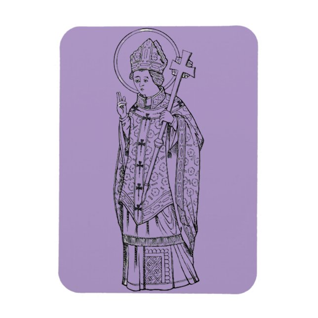 Magnet Flexible Saint Deiniol Abbé et Évêque (Vertical)