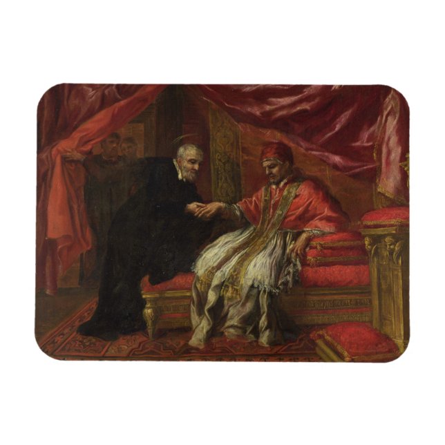 Magnet Flexible Saint Filippo Neri Curing Pope Clemente VIII (Horizontal)