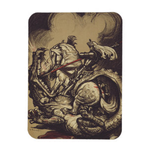 Magnet Flexible Saint Georges et le Dragon Grand Martyr