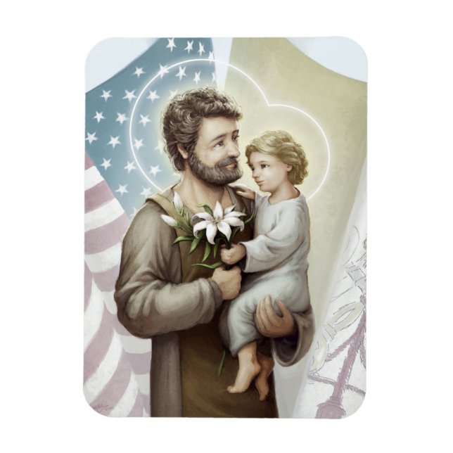 Magnet Flexible Saint Joseph le Protecteur (Vertical)