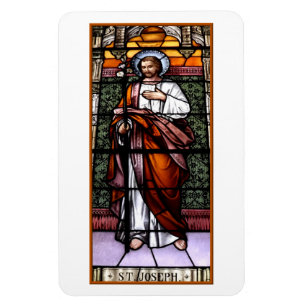 Magnet Flexible Saint Joseph priez pour nous - vitraux