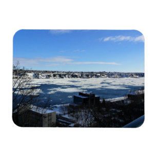 Magnet Flexible Saint-Laurent en hiver, Québec, Canada