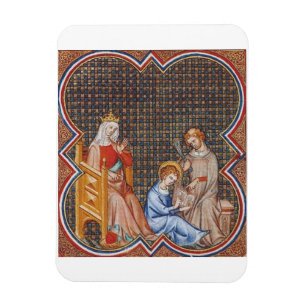 Magnet Flexible Saint Louis IX de France Protecteur des Rois Art