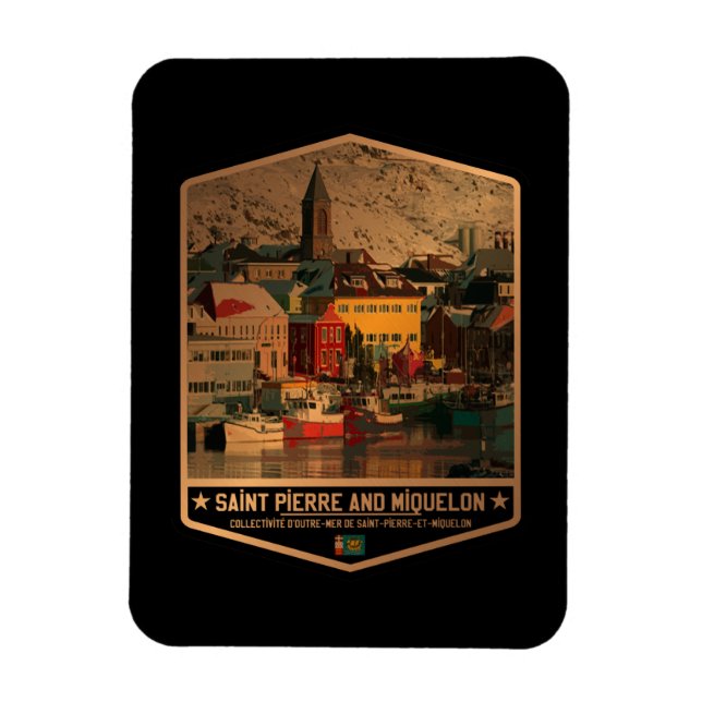 Magnet Flexible Saint Pierre et Miquelon (Vertical)