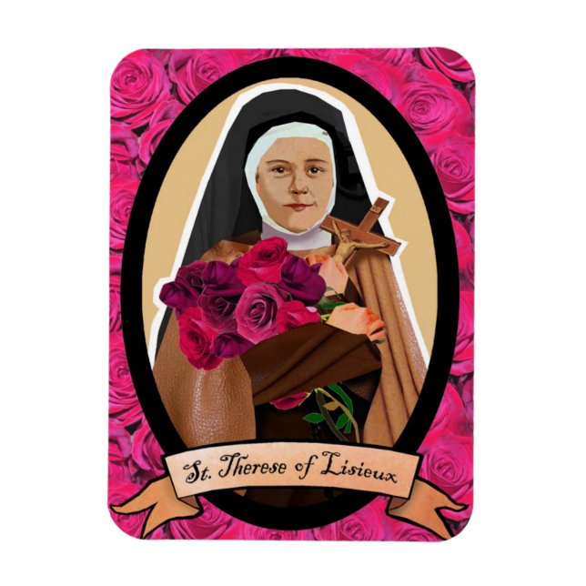 Magnet Flexible Saint Thérèse de Lisieux icône aimant frigo (Vertical)