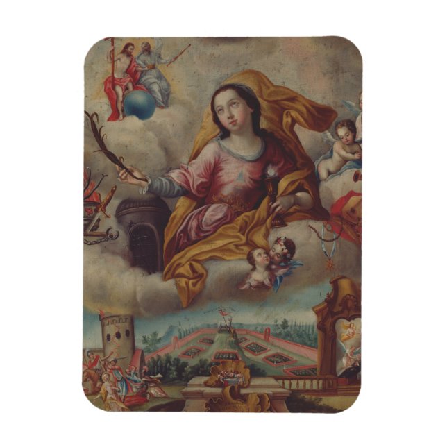 Magnet Flexible Sainte-Barbe Vierge et martyre (Vertical)