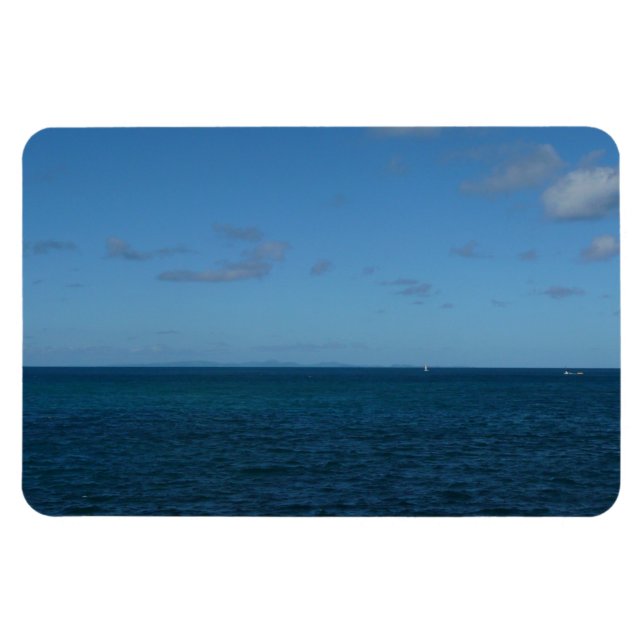 Magnet Flexible Sainte-Lucie Horizon Océan Bleu (Horizontal)