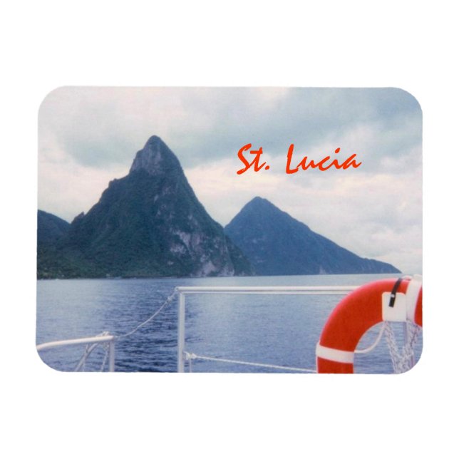 Magnet Flexible Sainte-Lucie Pitons de l'aimant Sea Premium (Horizontal)