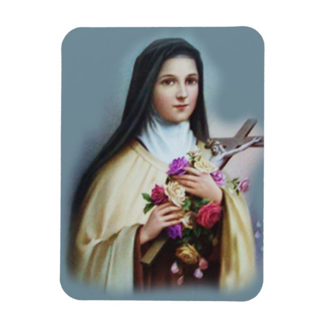Magnet Flexible Sainte Thérèse de l'Enfant Jésus Petite Fleur (Vertical)