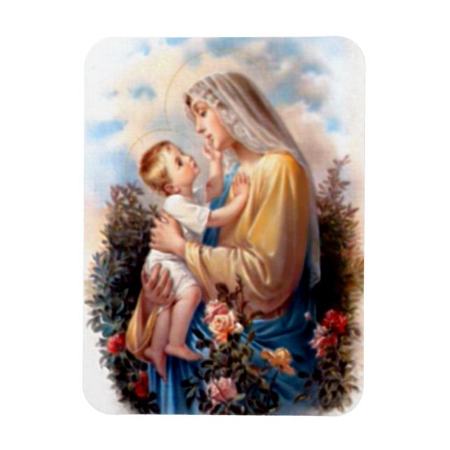 Magnet Flexible Sainte Vierge Marie et Enfant Jésus (Vertical)