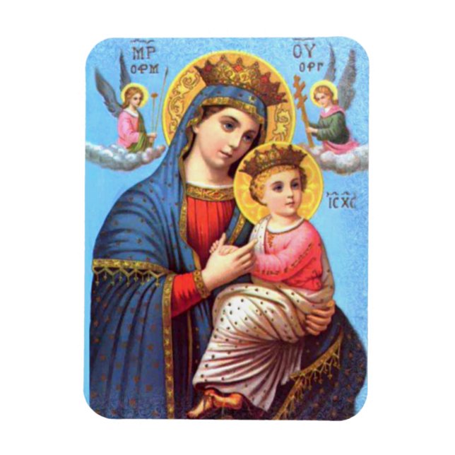 Magnet Flexible Sainte Vierge Marie et Enfant Jésus (Vertical)