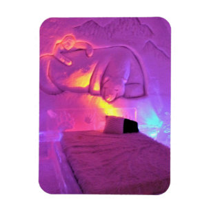 Magnet Flexible Salle d'ours polaire à l'Hôtel de Glace, Québec, C