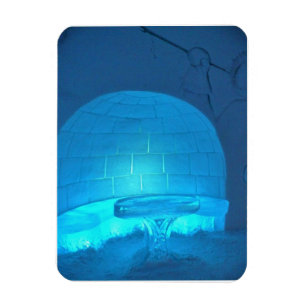 Magnet Flexible Salle Igloo à l'Hôtel de Glace, Québec, Canada