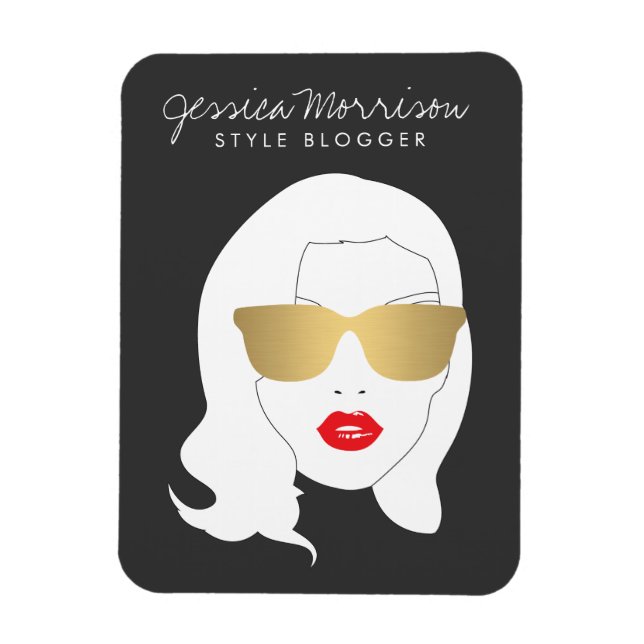Magnet Flexible Salon des cheveux, Blogger de style, Beauté Girl g (Vertical)